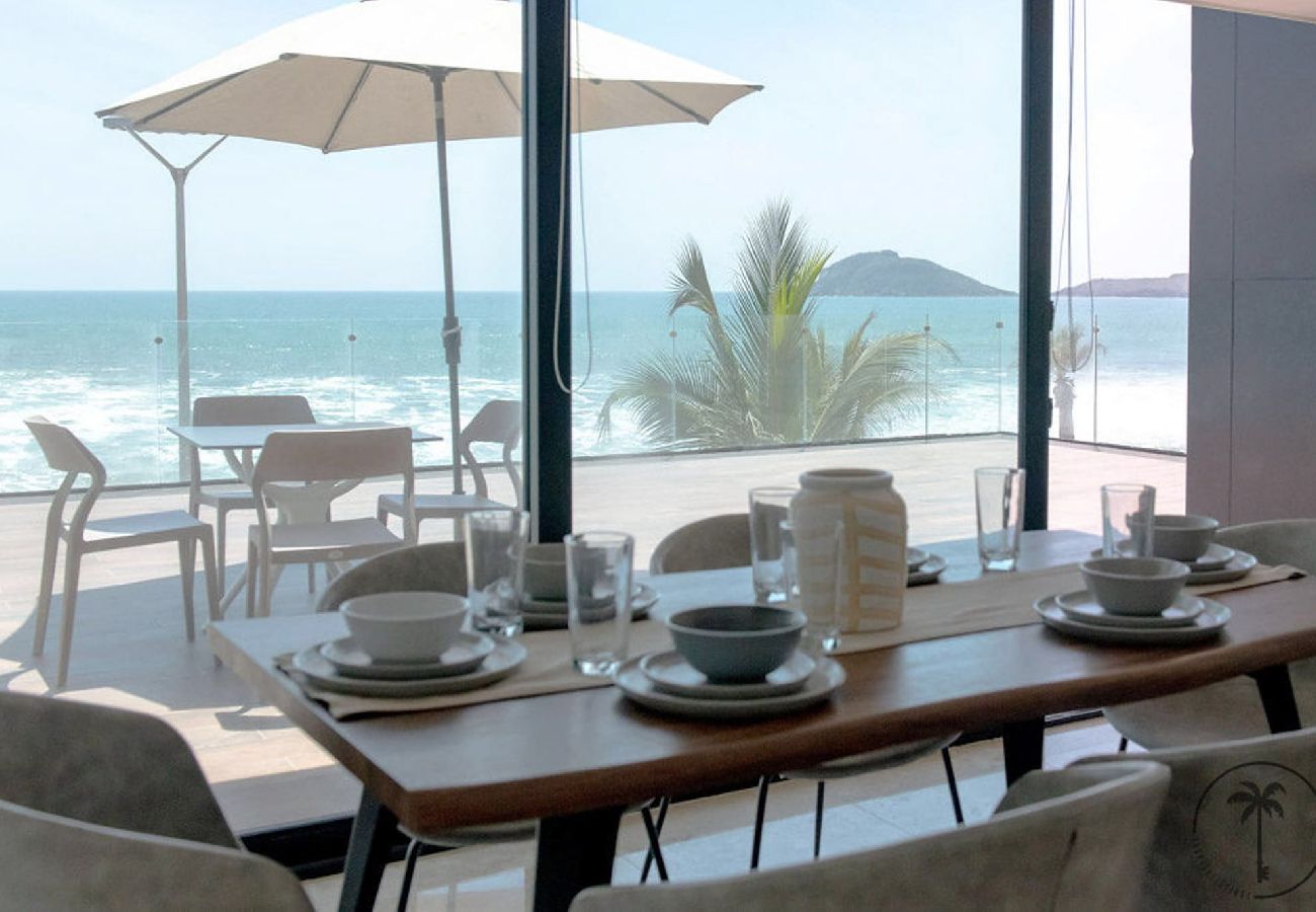 Apartamento en Mazatlán - Moderno Dpto en Mazatlán con terraza vista al mar