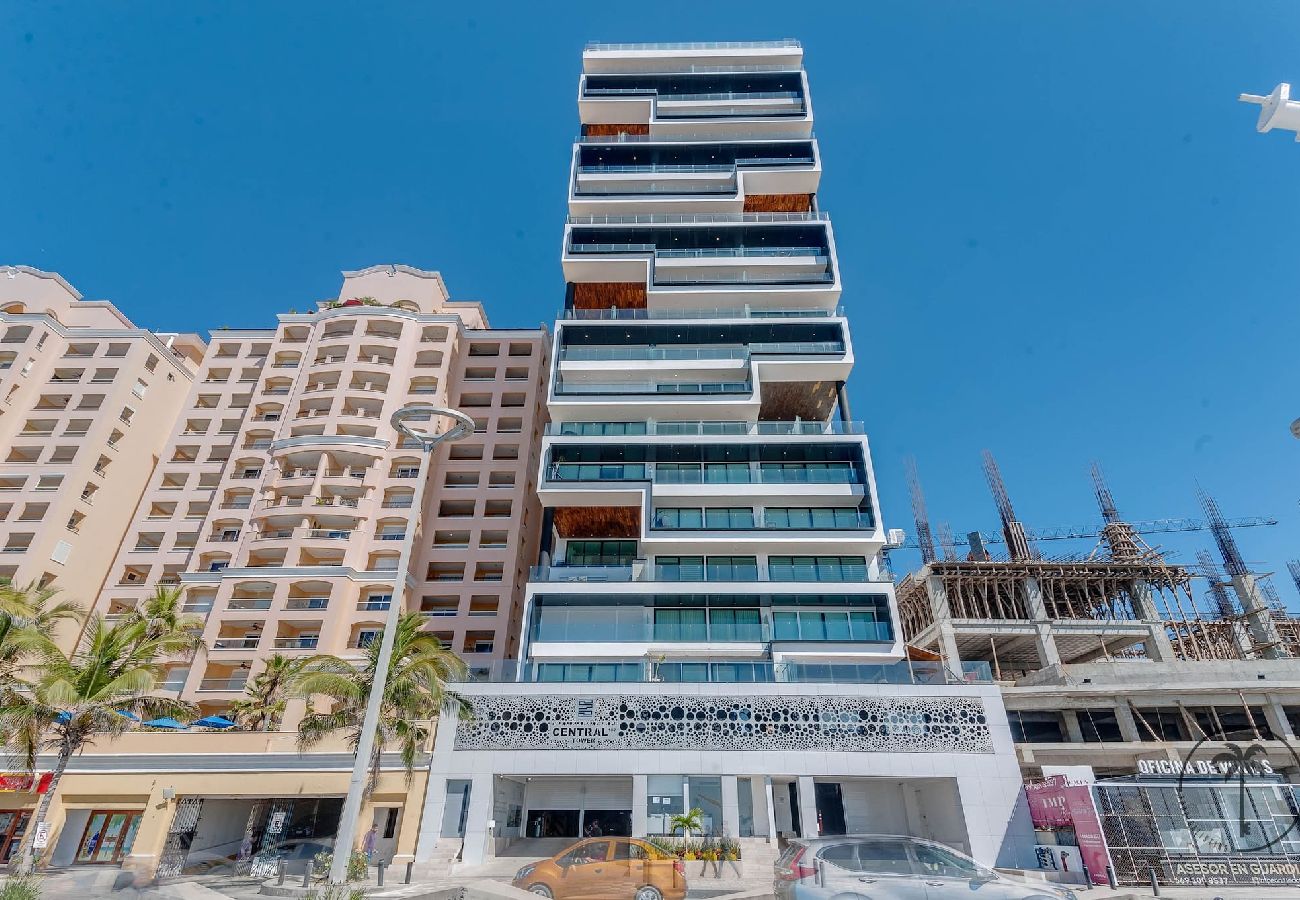 Apartamento en Mazatlán - Moderno Dpto en Mazatlán con terraza vista al mar