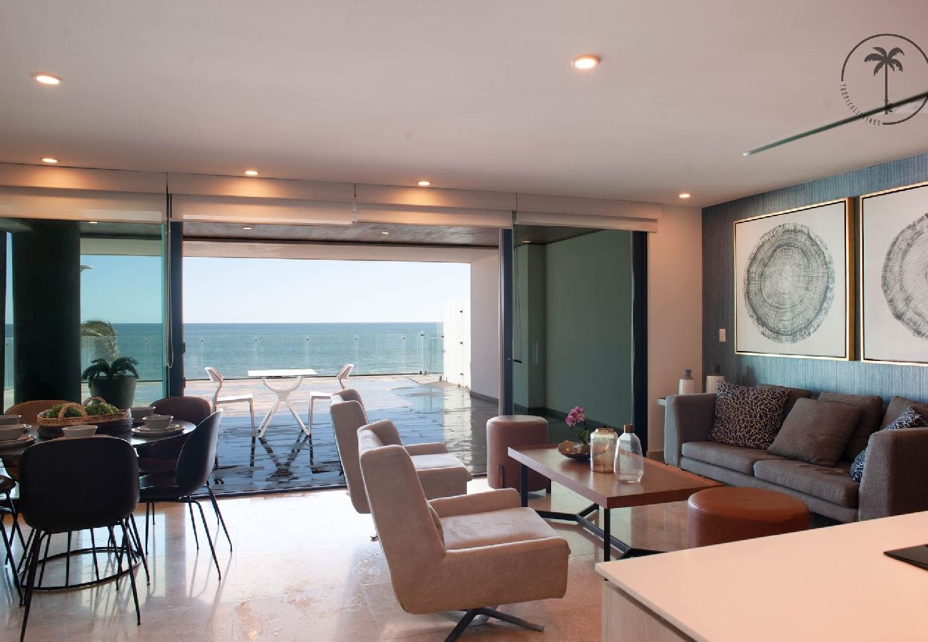 Apartamento en Mazatlán - Cómodo Dpto. con Piscina, Rooftop y Vista al Mar