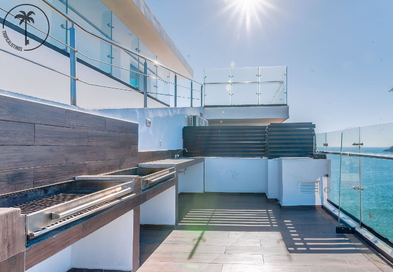 Apartamento en Mazatlán - Cómodo Dpto. con Piscina, Rooftop y Vista al Mar